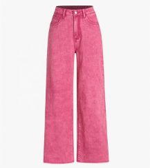 15Pcs Womens Pink Wide Leg Jeans