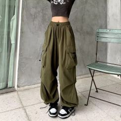 8Pcs Fashion Street Pants Straight Casual Work Pants