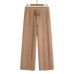 5Pcs Womens Drawstring High Waist Straight Leg Pants